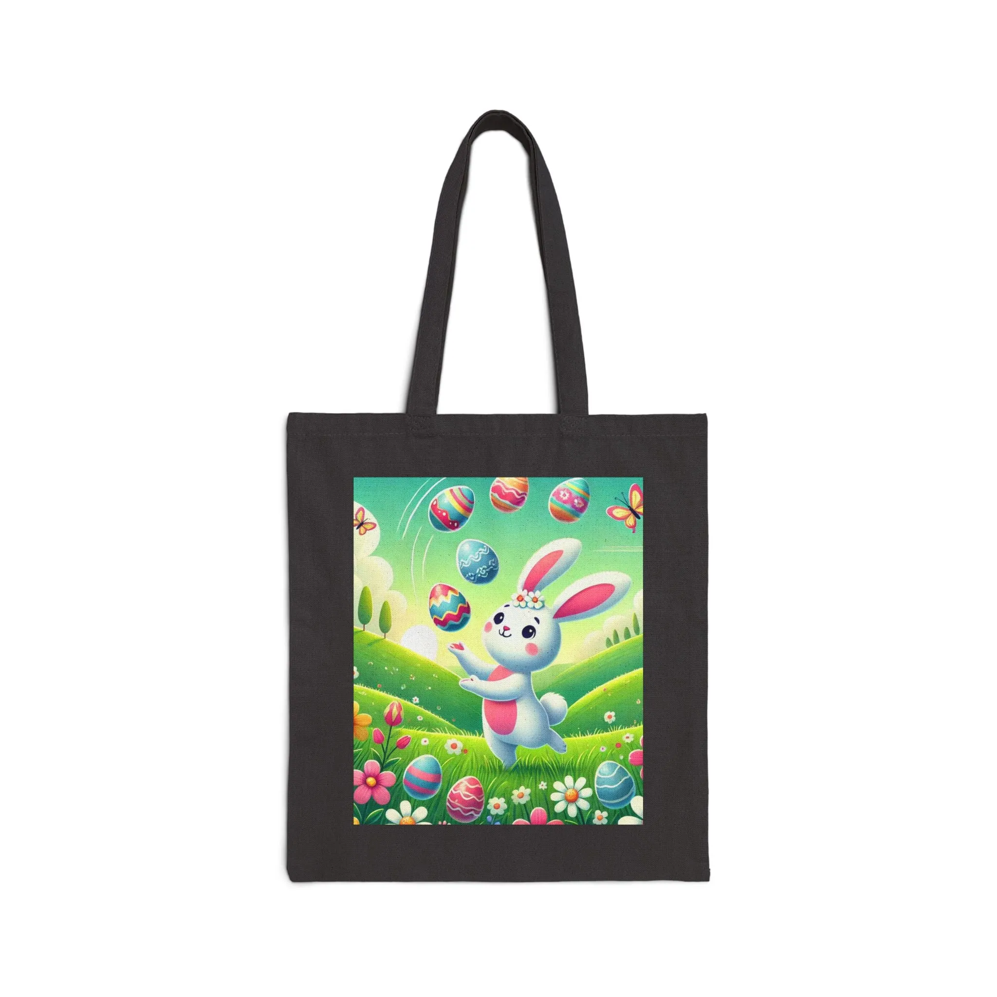 Easter Bunny Cotton Canvas Tote Bag