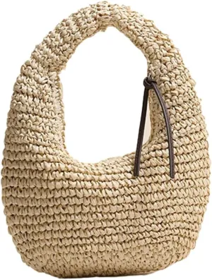 Epsion Women's Woven Shoulder Bag Straw Small Tote Handbags Beach Summer Hobo Natural Chic Travel Purses 2025