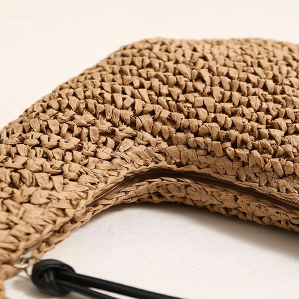 Epsion Women's Woven Shoulder Bag Straw Small Tote Handbags Beach Summer Hobo Natural Chic Travel Purses 2025