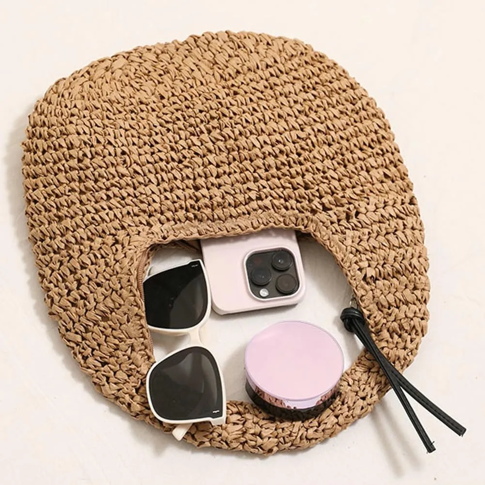 Epsion Women's Woven Shoulder Bag Straw Small Tote Handbags Beach Summer Hobo Natural Chic Travel Purses 2025