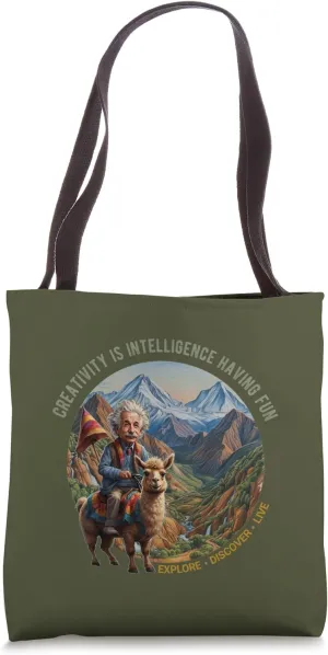 Explore, Discover and Live, Graphic Tote Bag