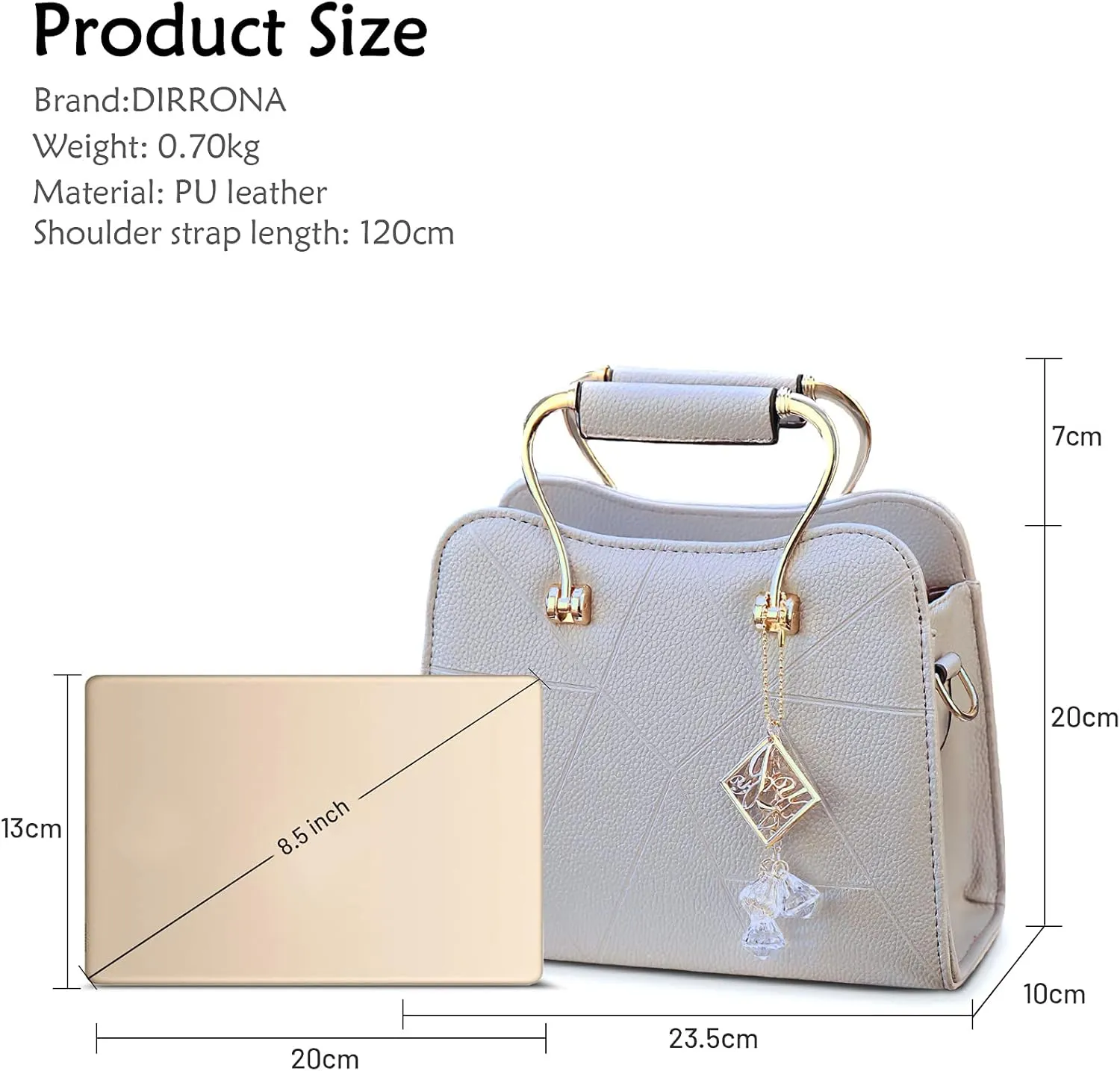 Fashion Womens Shoulder Bag Ladies Handbag Small Ornaments Lightweight