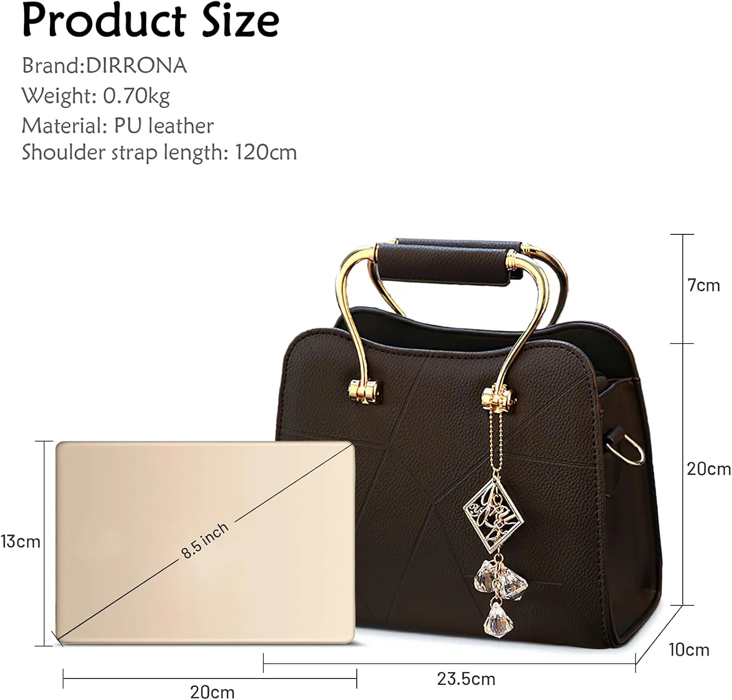 Fashion Womens Shoulder Bag Ladies Handbag Small Ornaments Lightweight