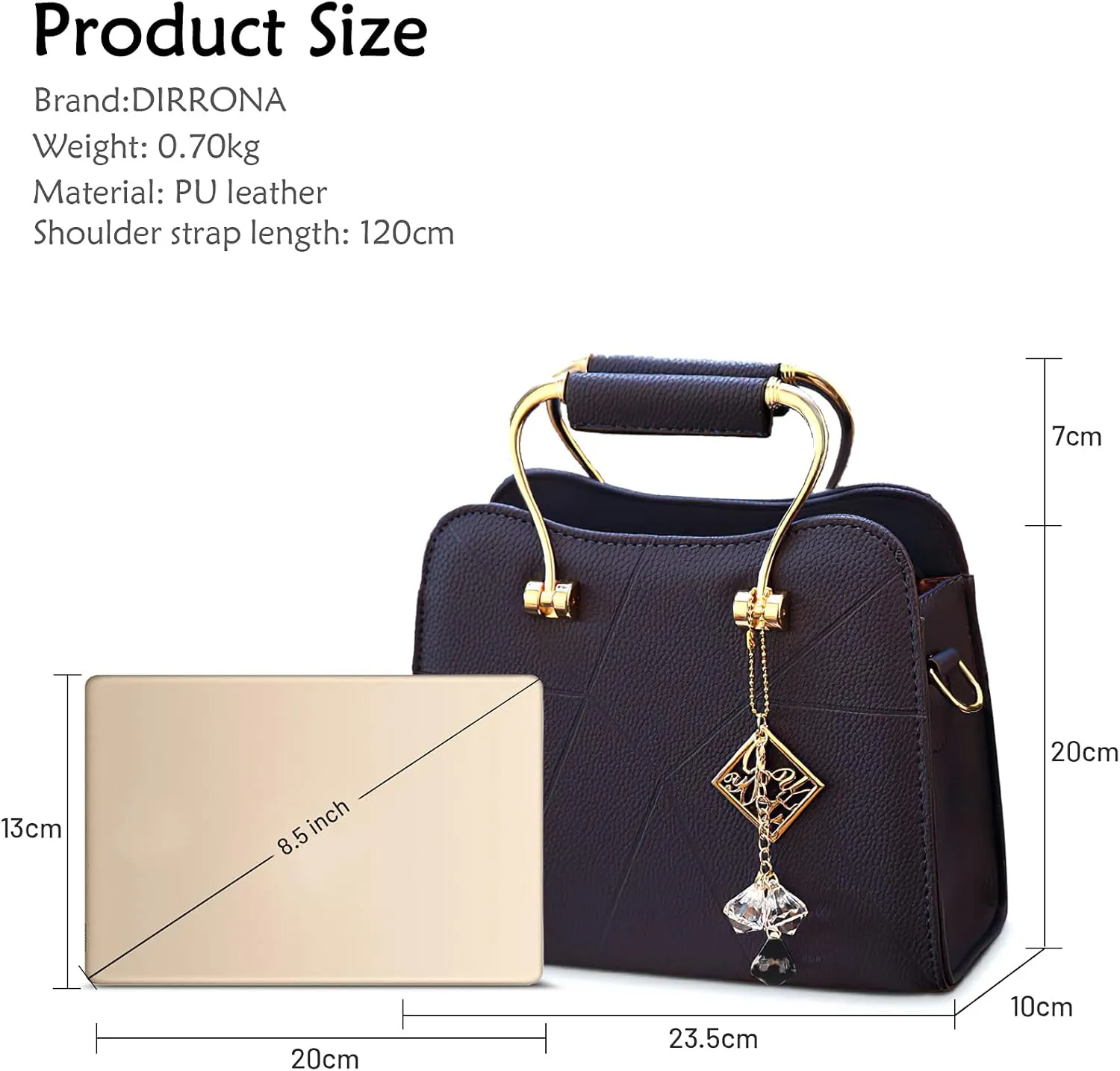 Fashion Womens Shoulder Bag Ladies Handbag Small Ornaments Lightweight