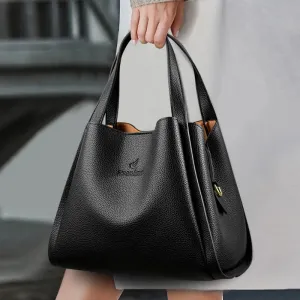 Faux Soft Leather Top-handle Bags