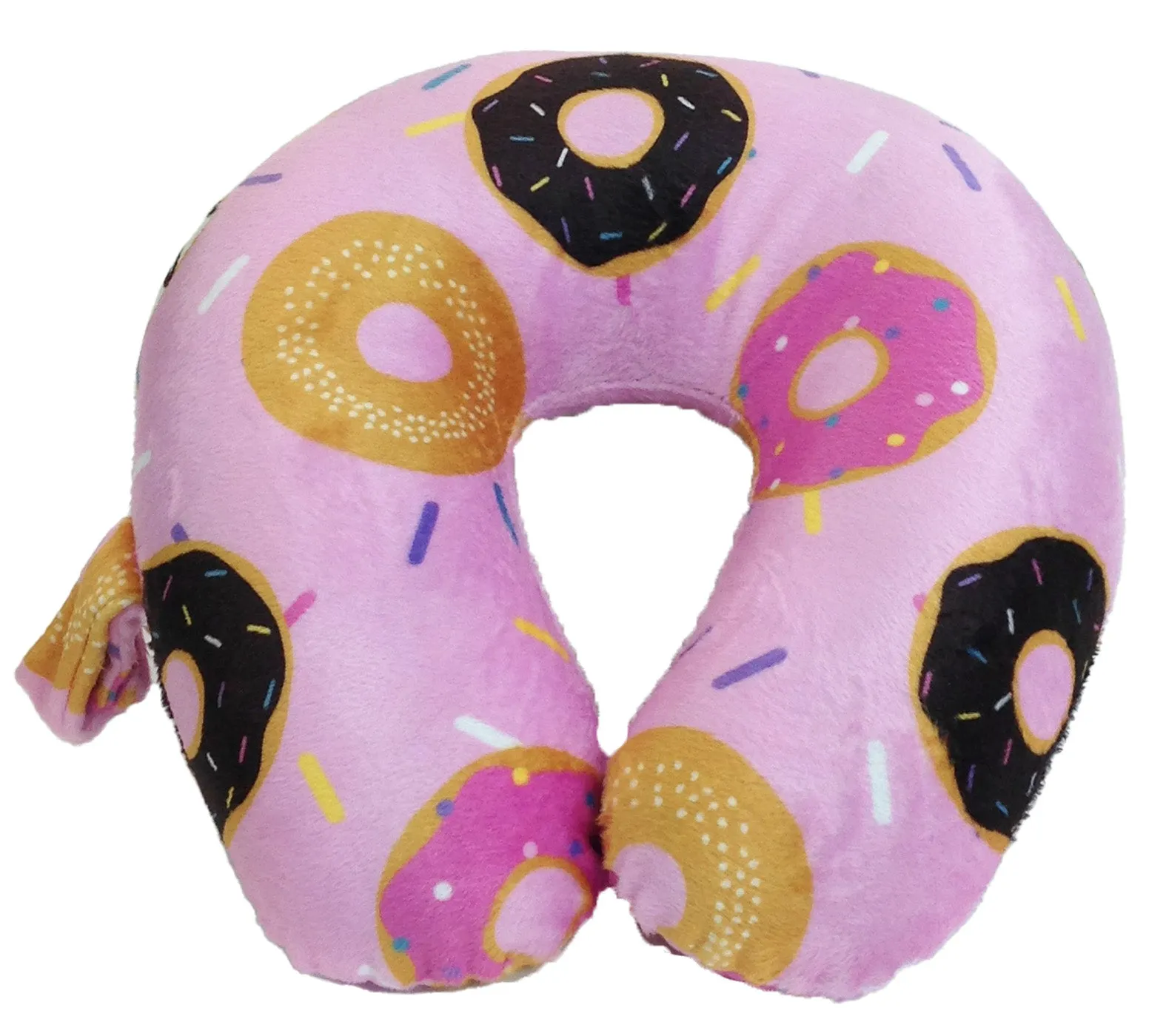 Fiber Filled Travel Neck Pillow - Kids - Prints - 11" x 11" - 10 Colors Available