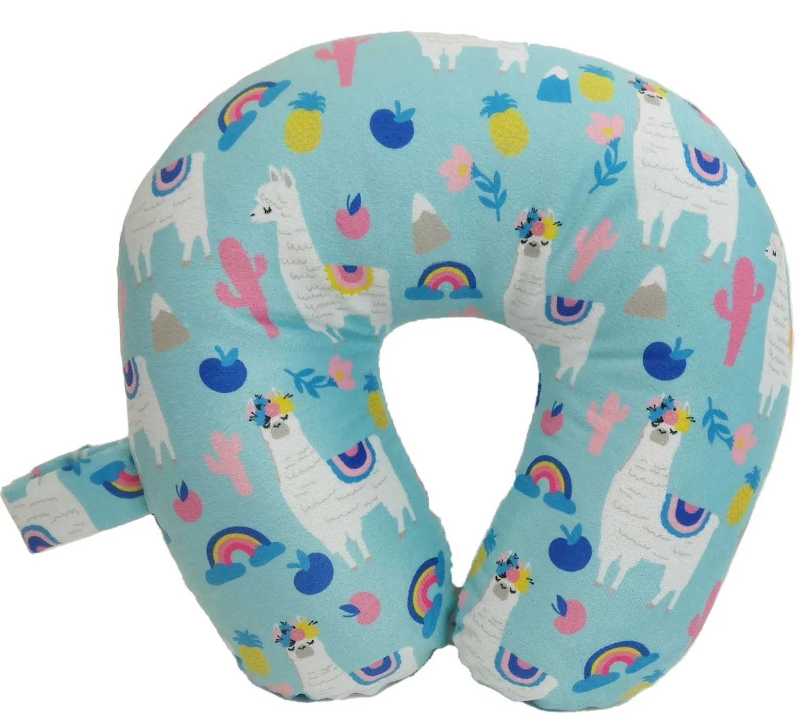 Fiber Filled Travel Neck Pillow - Kids - Prints - 11" x 11" - 10 Colors Available