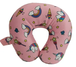 Fiber Filled Travel Neck Pillow - Kids - Prints - 11" x 11" - 10 Colors Available