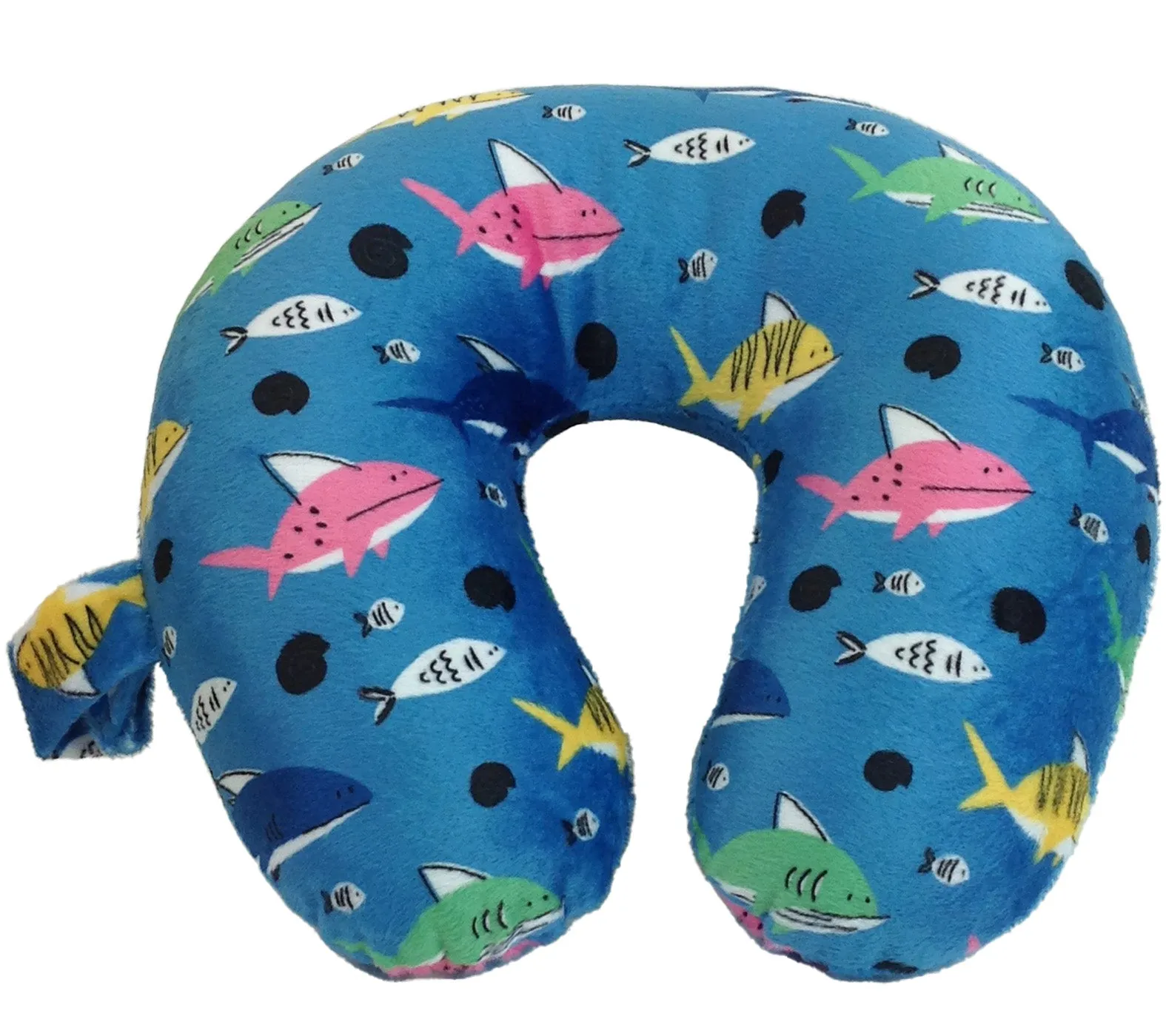 Fiber Filled Travel Neck Pillow - Kids - Prints - 11" x 11" - 10 Colors Available