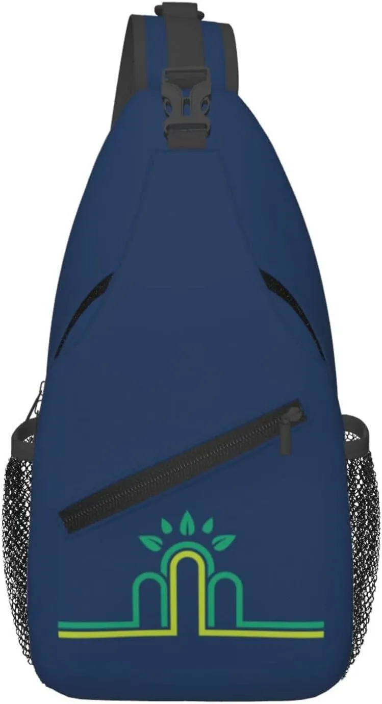 Flag Of College Hill, Cincinnati, Ohio Crossbody Bags For Women Men Chest Backpack Gym Shoulder Bag Travel Outdoor Sports Casual Crossbody Bags