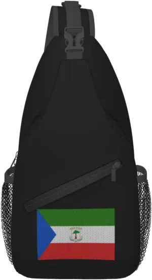 Flag Of Equatorial Guinea Crossbody Bags For Women Men Chest Backpack Gym Shoulder Bag Travel Outdoor Sports Casual Crossbody Bags
