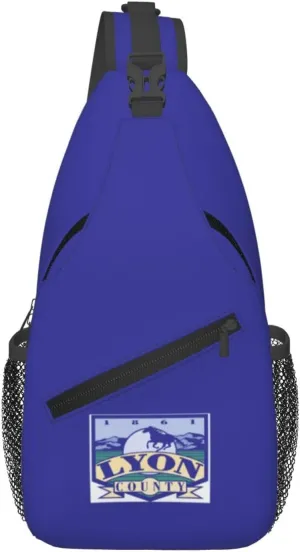 Flag Of Lyon County, Nevada Crossbody Bags For Women Men Chest Backpack Gym Shoulder Bag Travel Outdoor Sports Casual Crossbody Bags