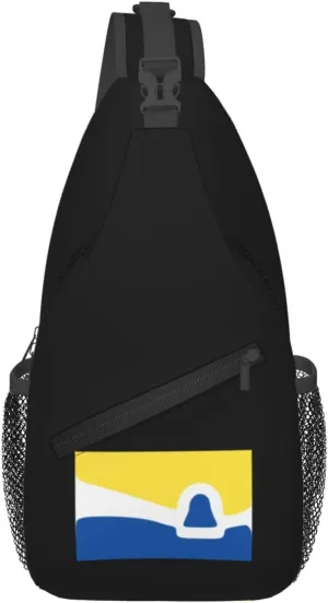 Flag Of San Luis Obispo, California Crossbody Bags For Women Men Chest Backpack Gym Shoulder Bag Travel Outdoor Sports Casual Crossbody Bags