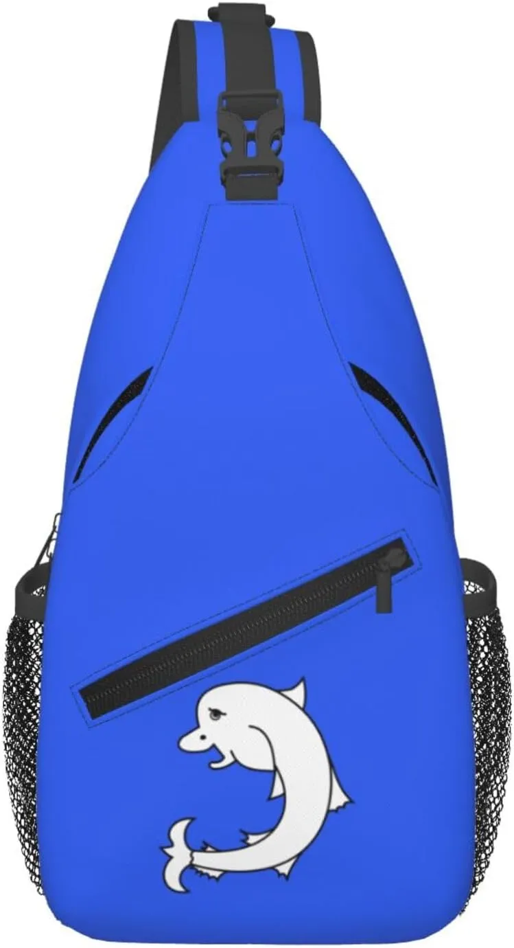Flag Of St Brelade Parish, Jersey Crossbody Bags For Women Men Chest Backpack Gym Shoulder Bag Travel Outdoor Sports Casual Crossbody Bags