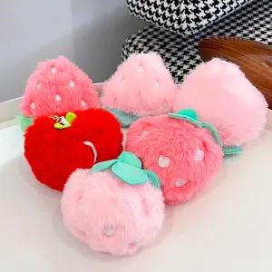 Fluffy Fruit Keychain