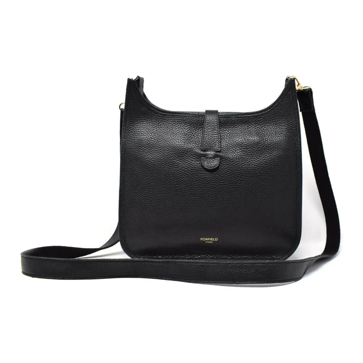 Foxfield Leather Appleby Soft Hobo Bag - Black