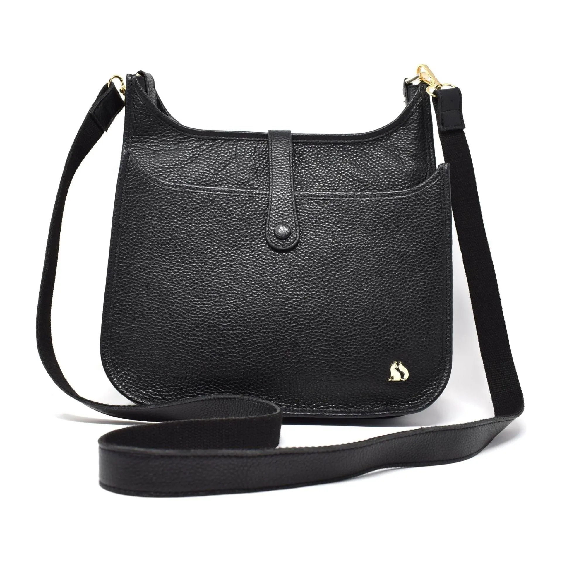 Foxfield Leather Appleby Soft Hobo Bag - Black