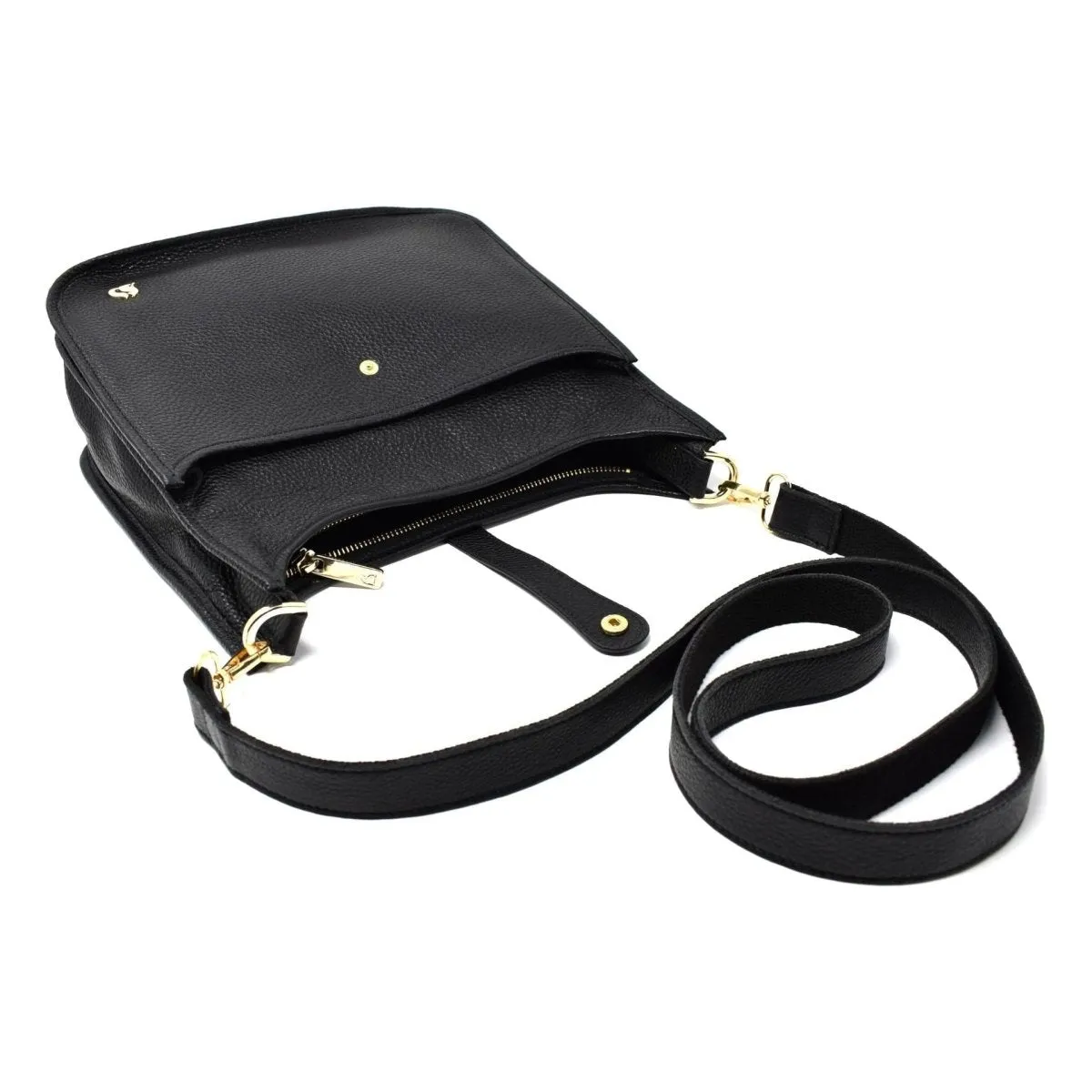Foxfield Leather Appleby Soft Hobo Bag - Black
