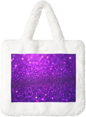Furry Purse, Fluffy Tote Bag for Women Winter Faux Fur Bag Fuzzy Purse and Handbags