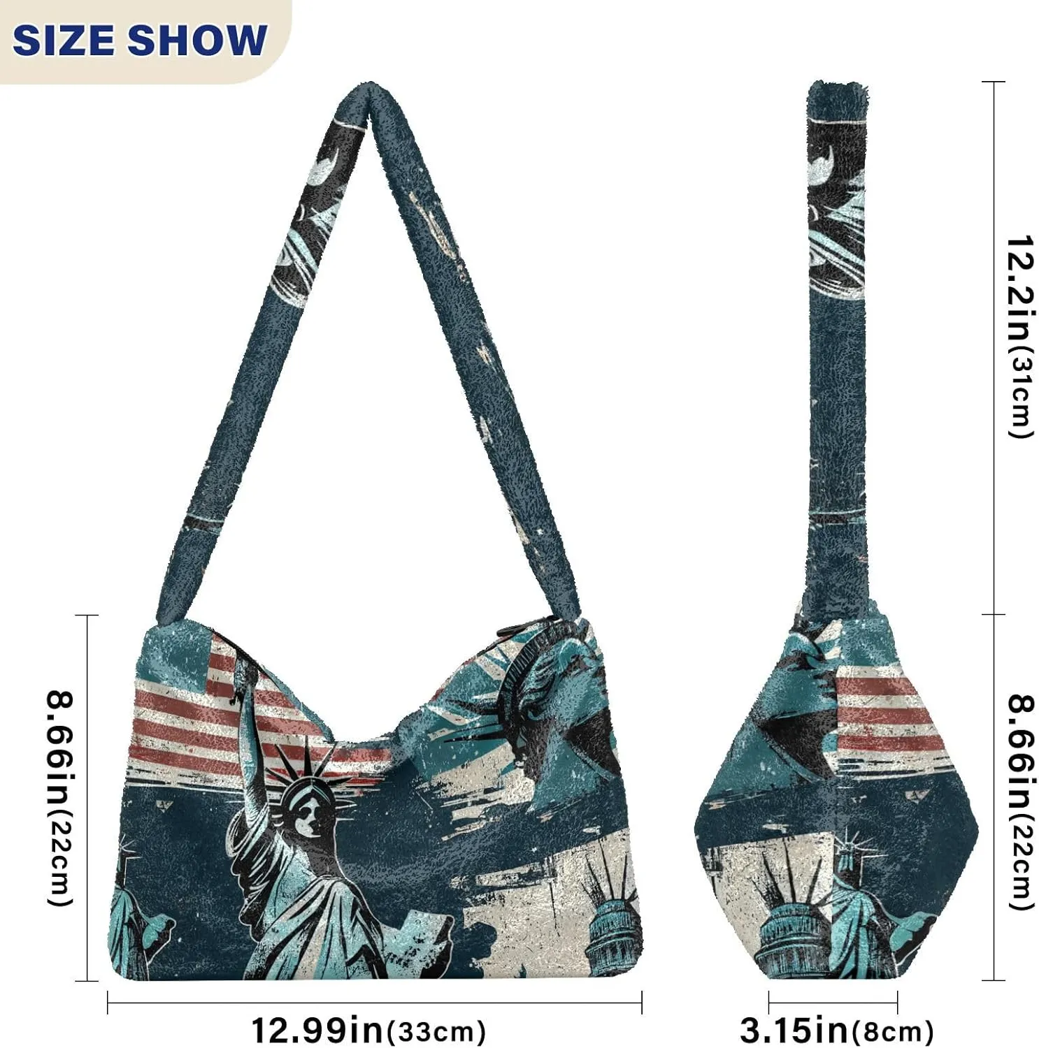 GAIGEO Colorful Stunning Phoenix Shoulder Handbag, Woman Shoulder Bag with Zipper, Autumn Handbags