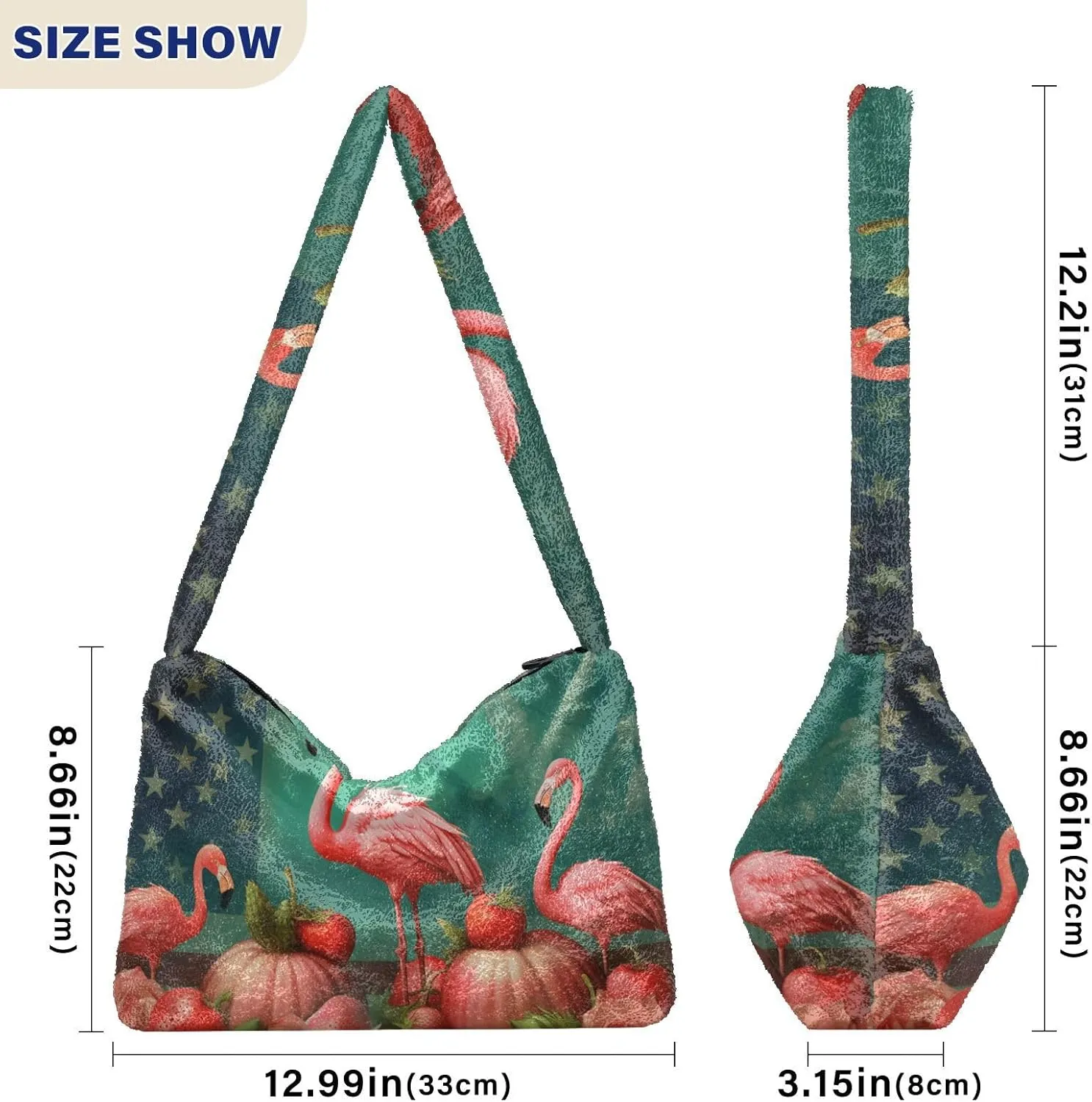 GAIGEO Colorful Stunning Phoenix Shoulder Handbag, Woman Shoulder Bag with Zipper, Autumn Handbags
