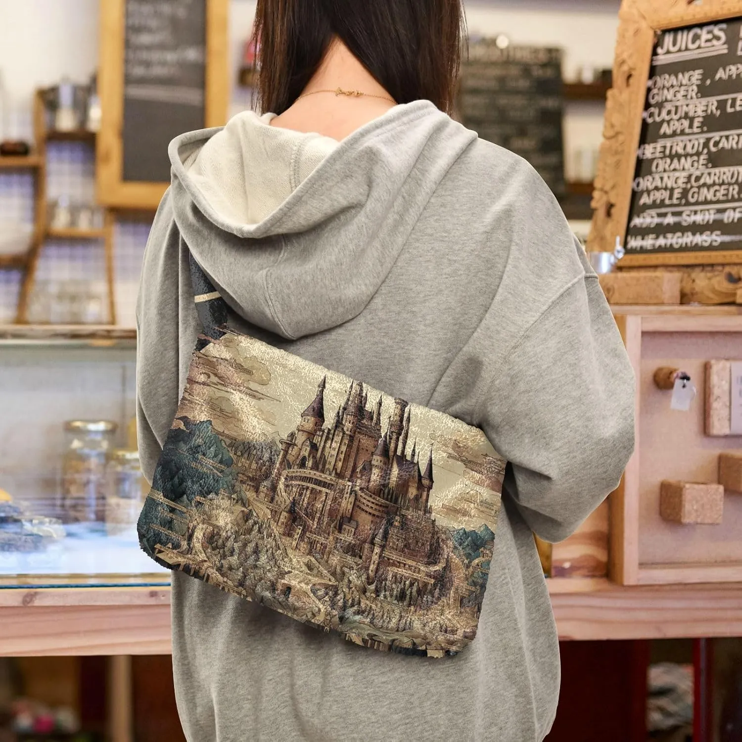 GAIGEO Fantasy Sea Of Clouds And Whale Women Shoulder Bag, Handbags for Women Shoulder Bag, Womens Outdoor Bag