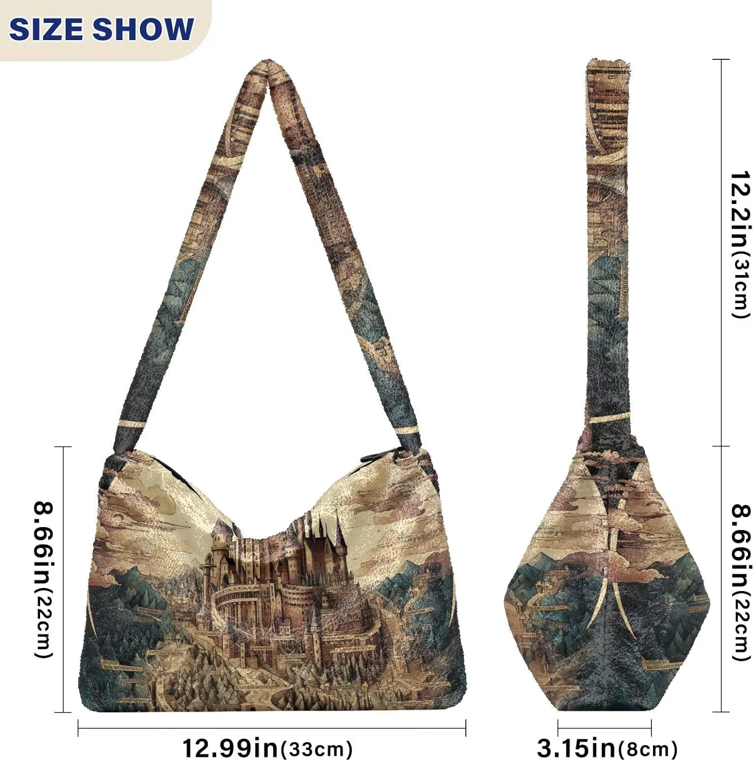 GAIGEO Fantasy Sea Of Clouds And Whale Women Shoulder Bag, Handbags for Women Shoulder Bag, Womens Outdoor Bag