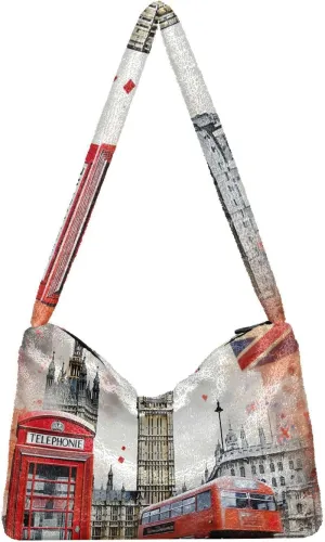 GAIGEO Fantasy World Flower Sea Shoulder Bag, Handbag Shoulder Bag, Crossbody Bookbag for Women