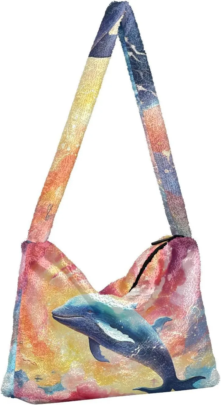 GAIGEO Fantasy World Flower Sea Shoulder Bag, Handbag Shoulder Bag, Crossbody Bookbag for Women
