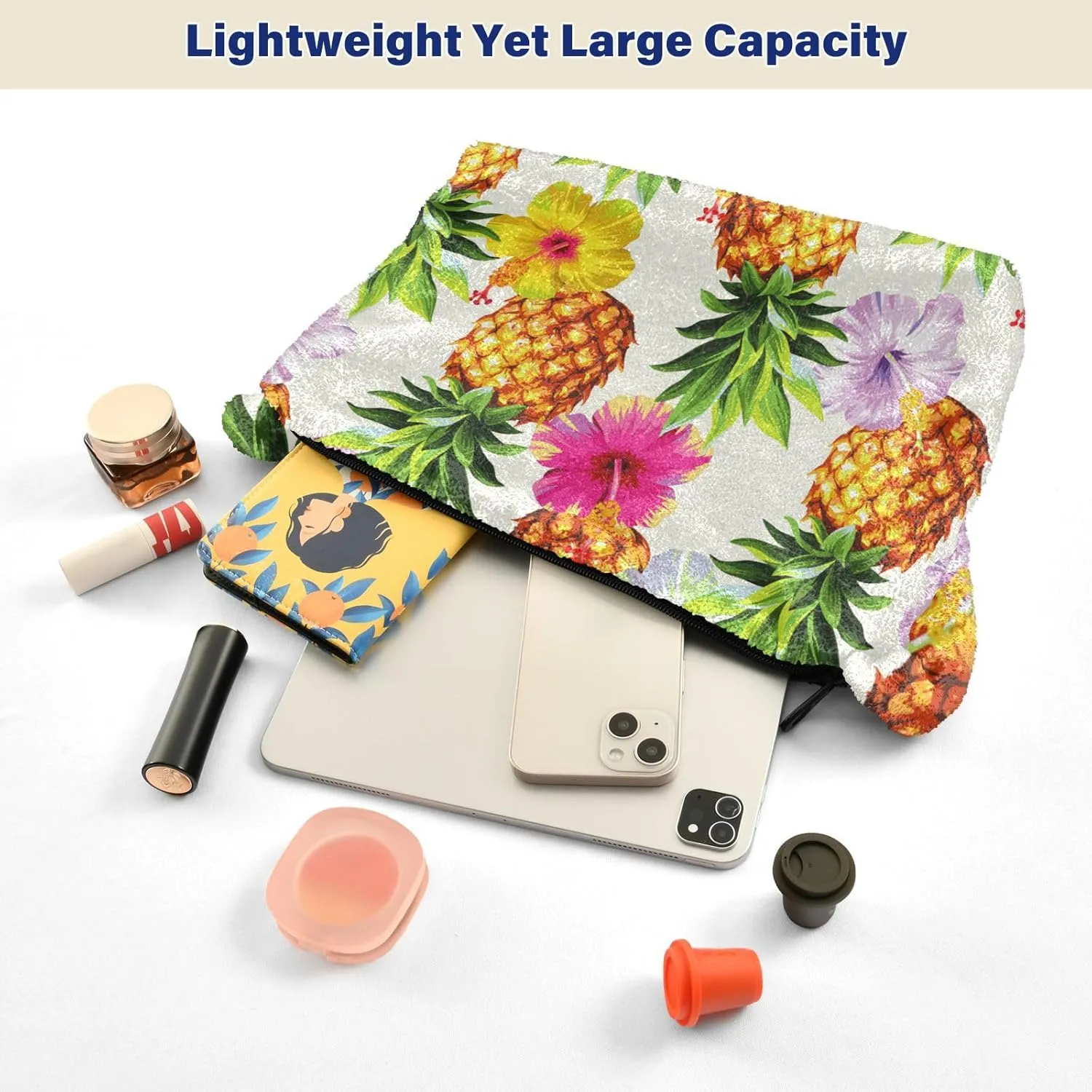 GAIGEO Hawaiian Pineapple Flowers Womens Shoulder Bag, Medium Size Handbags, Womens Outdoor Bag