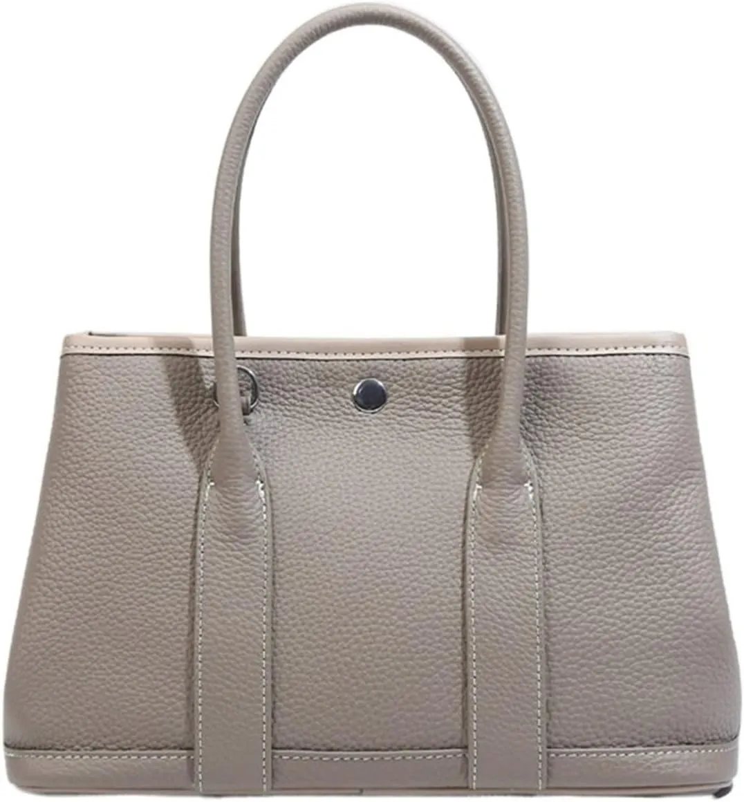 Genuine Leather Black Womens Casual Tote Bags Leather Large Capacity Shoulder Bag Purse HandBag(G)
