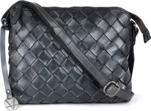 Genuine Leather Crossbody Sling Bag for Women - Trendy Casual Office Bag with Adjustable Strap