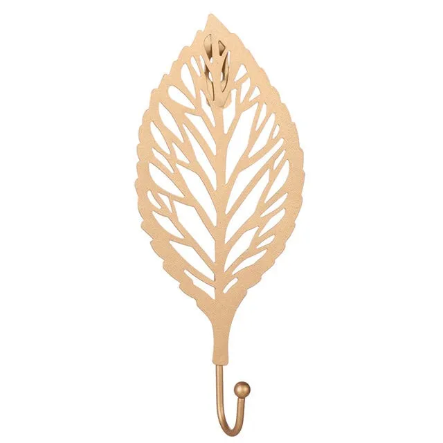 Golden Leaf Wall Hook