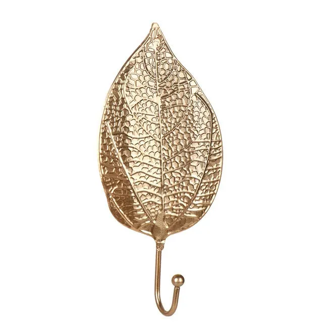 Golden Leaf Wall Hook