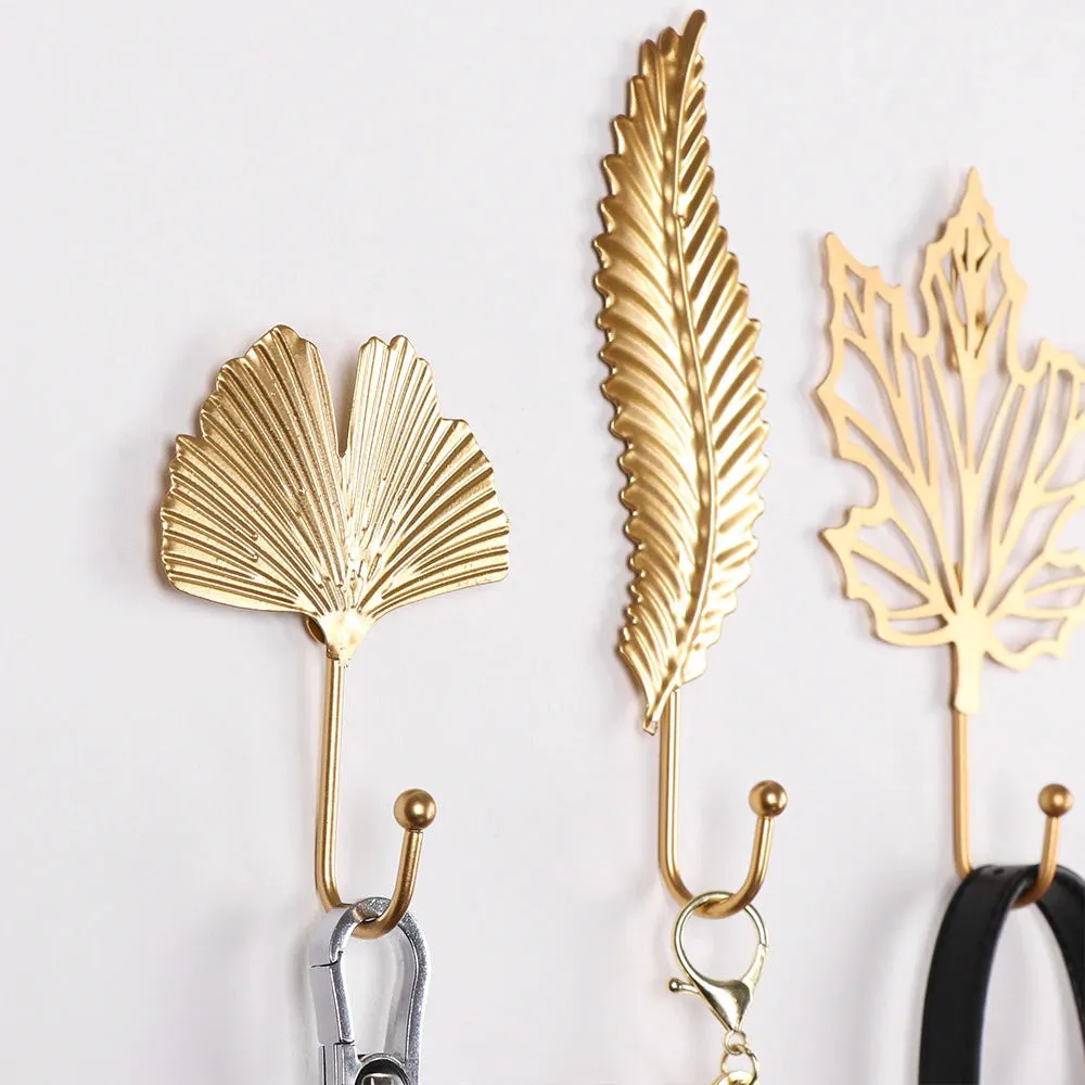 Golden Leaf Wall Hook