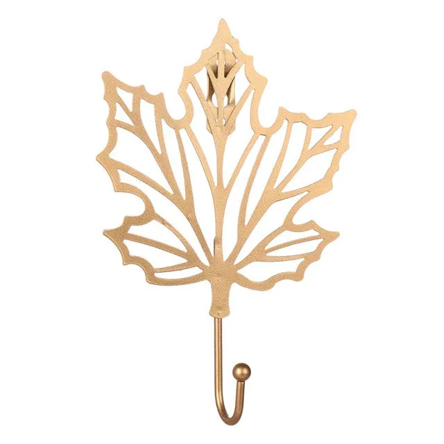 Golden Leaf Wall Hook