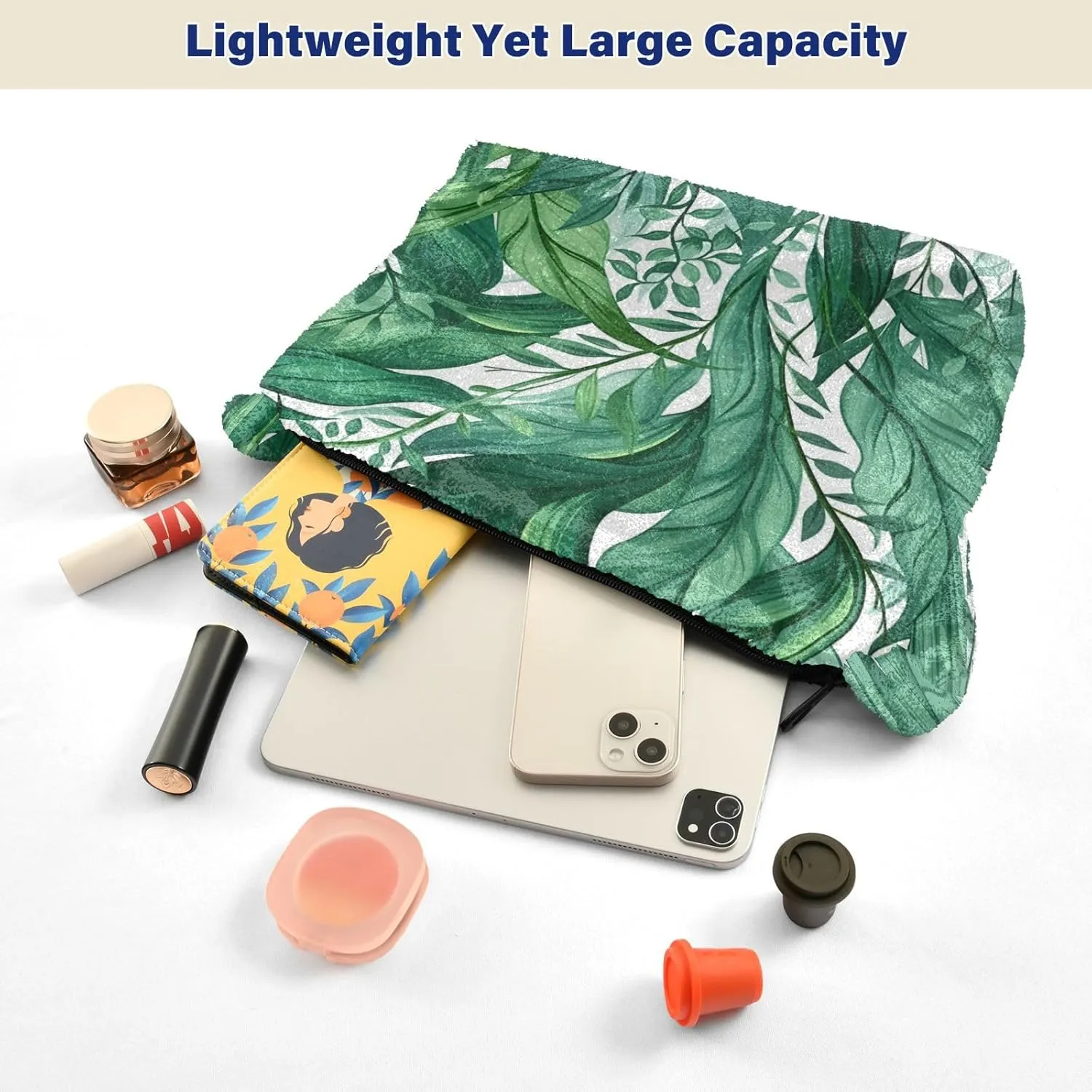 Green Leaves Modern Ladies Shoulder Handbags, Shoulder Tote Bag for Women, Autumn Handbags