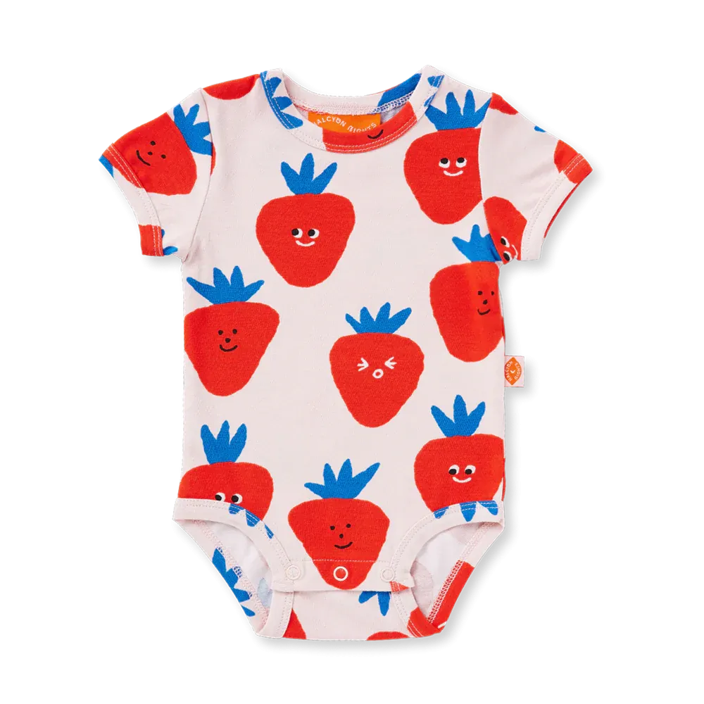 Halcyon Nights - Berry Cosy Short Sleeve Bodysuit