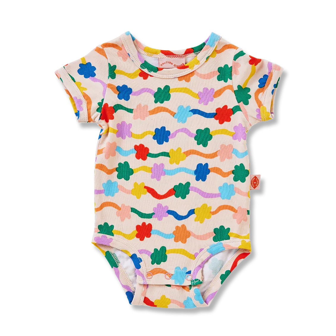 Halcyon Nights Flower Flow Short Sleeve Bodysuit