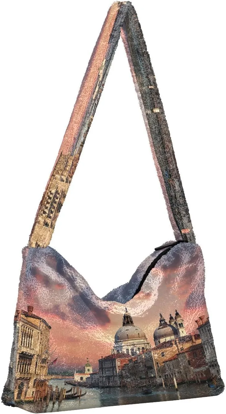 Halloween with Pumpkins on the Purple Womens Shoulder Bags, Womans Handbags, Purses for Women Shoulder Bag