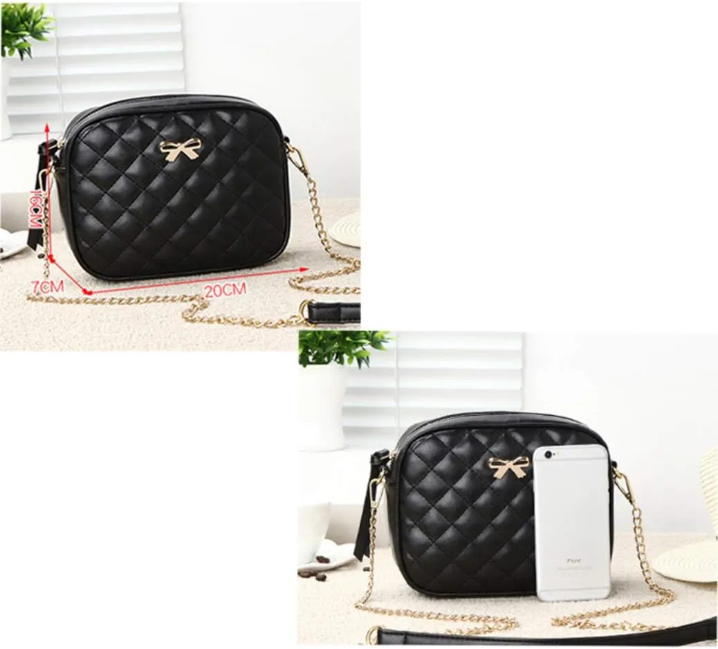 Hanbella Small Crossbody Bags for Women and Girls, Cute PU Leather Purses and Handbags for Teens, Women's Wristlet Clutch