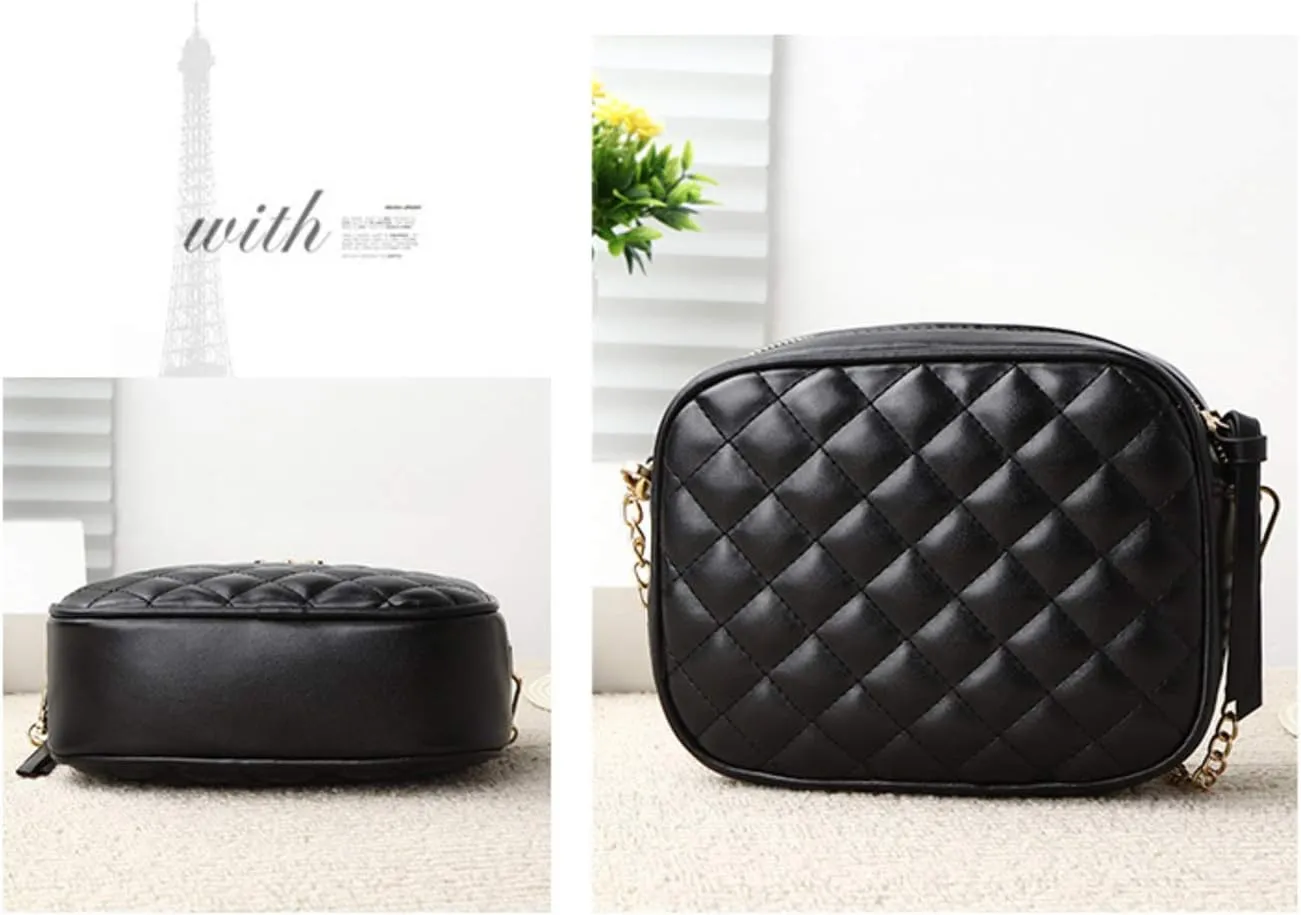 Hanbella Small Crossbody Bags for Women and Girls, Cute PU Leather Purses and Handbags for Teens, Women's Wristlet Clutch