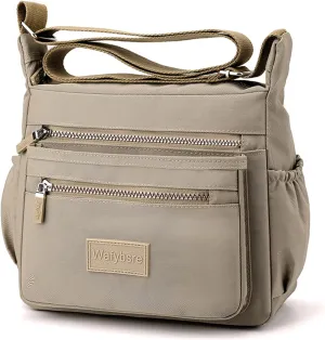 Handbags for Ladies Multi Pocket Purses for Women Messenger Shoulder Cross-body Bag
