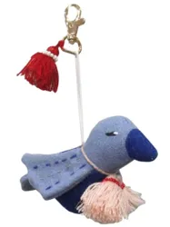 Handmade Key Chain, Blue Bird Key Chain