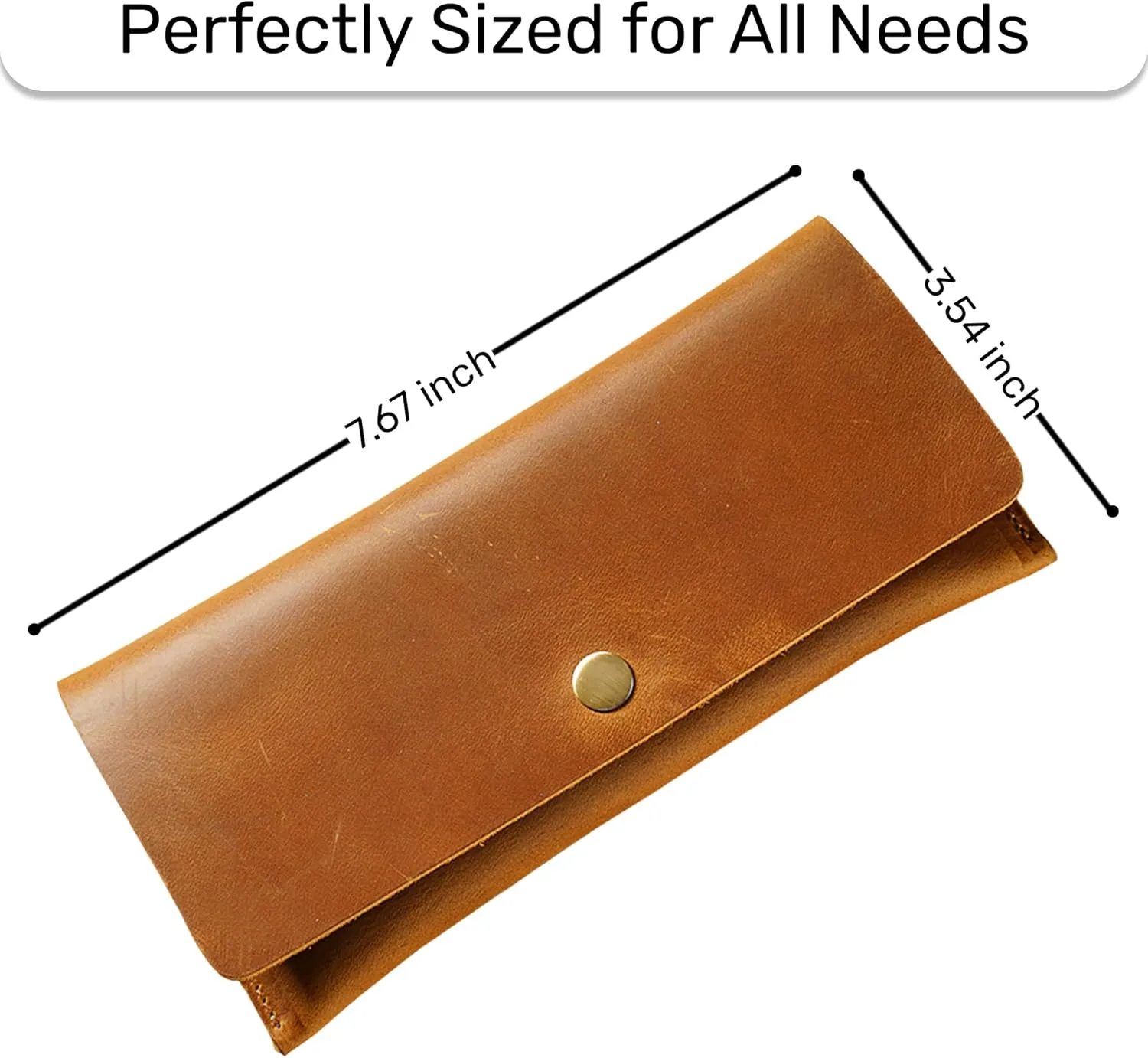 HIFA Leather Wallet Women, Purses for Women - Soft Touch Rustic Leather, Retro Style, 4 Card Pockets with Cash Slot, Compact Convenience and Ideal Gift - Wallets for Women, Womens Wallet, Brown