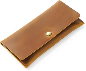 HIFA Leather Wallet Women, Purses for Women - Soft Touch Rustic Leather, Retro Style, 4 Card Pockets with Cash Slot, Compact Convenience and Ideal Gift - Wallets for Women, Womens Wallet, Brown