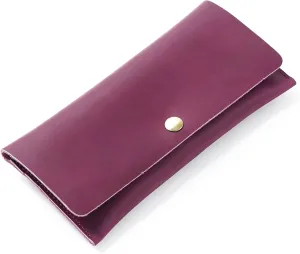 HIFA Leather Wallet Women, Purses for Women - Soft Touch Rustic Leather, Retro Style, 4 Card Pockets with Cash Slot, Compact Convenience and Ideal Gift - Wallets for Women, Womens Wallet, Purple