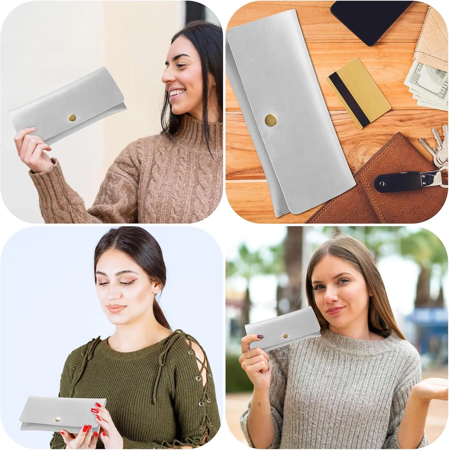 HIFA Leather Wallet Women, Purses for Women - Soft Touch Rustic Leather, Retro Style, 4 Card Pockets with Cash Slot, Compact Convenience and Ideal Gift - Wallets for Women, Womens Wallet