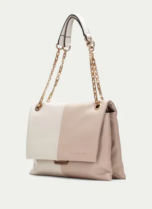 Hispanitas Latte and Taupe Shoulder Bag |BV253977L