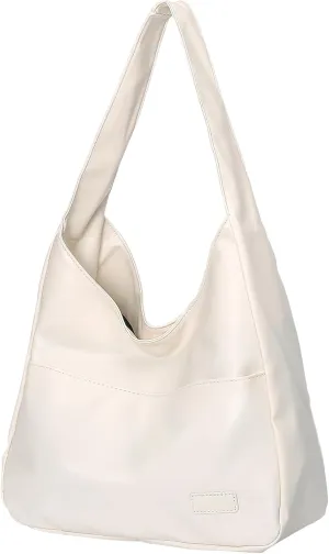 Hobo Bags for Women Leather Tote Bag Vegan Leather Shoulder Hand Bag Hobo Purse Tote Bags Large Soft Shoulder Bag